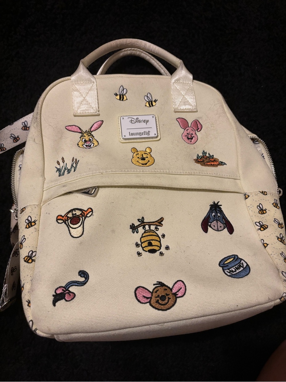 Loungefly Cream Winnie the Pooh Embroidered Mini Backpack